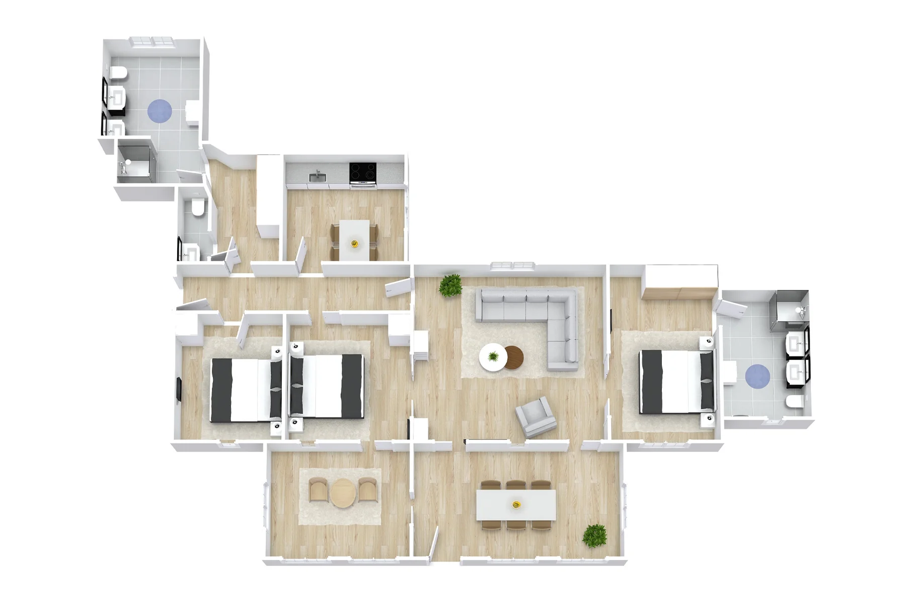 Grundriss der Ferienwohnung Columbus