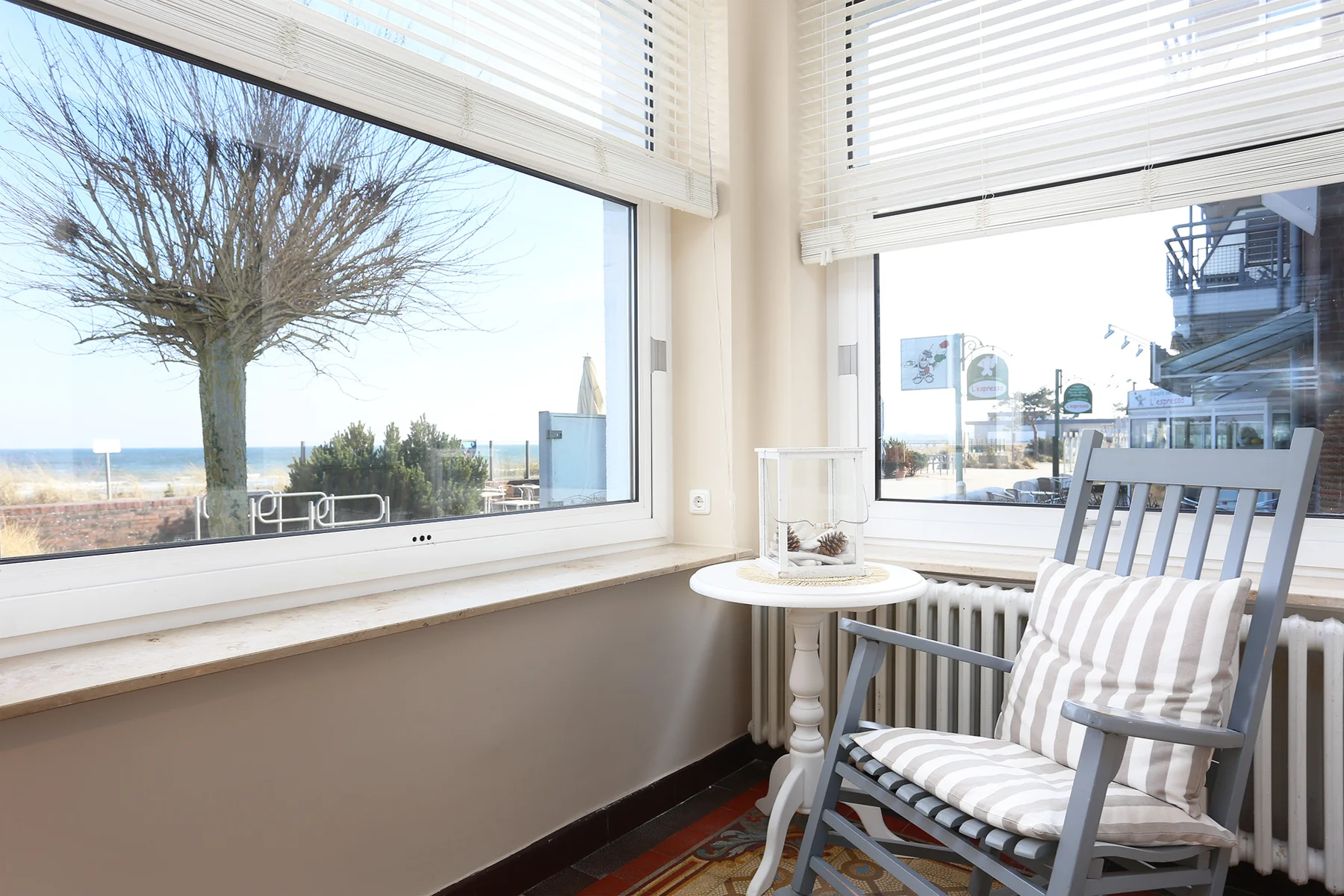Wohnveranda der Bounty mit Ostseeblick